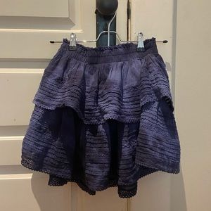 Aerie rock and ruffle skirt